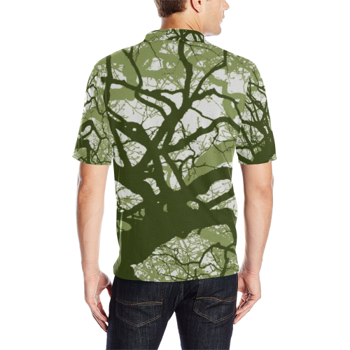 INTO THE FOREST 11 Men's All Over Print Polo Shirt (Model T55)