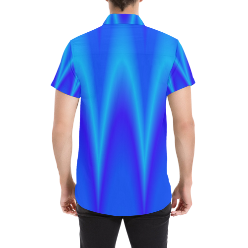 Blu Caky Men's All Over Print Short Sleeve Shirt (Model T53)