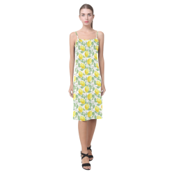Lemons And Butterfly Alcestis Slip Dress (Model D05)