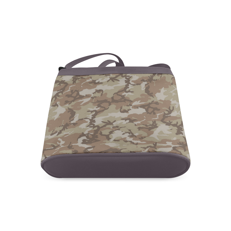 Woodland Desert Brown Camouflage Crossbody Bags (Model 1613)
