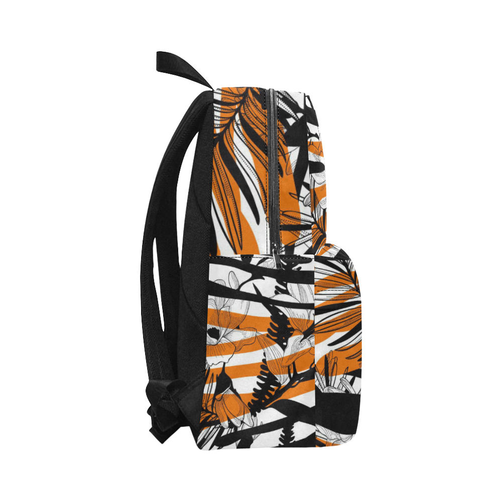Floral Tiger Print Unisex Classic Backpack (Model 1673)