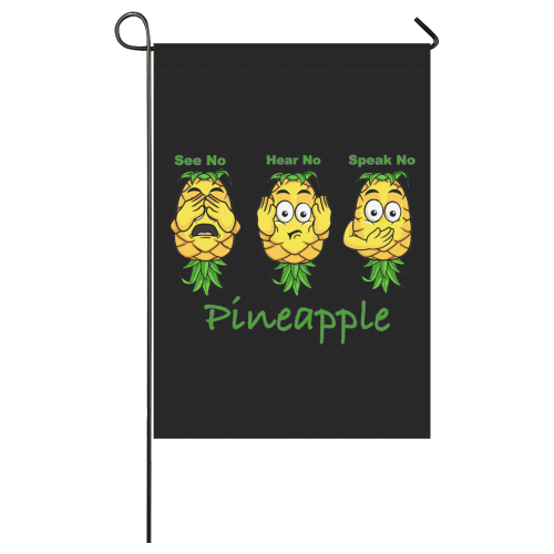 "No' Pineapple Garden Flag 28''x40'' （Without Flagpole）