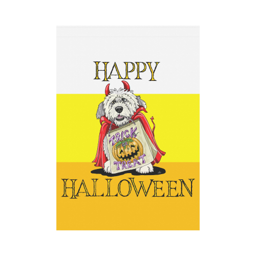 HAPPY HALLOWEEN Candy Corn Garden Flag 28''x40'' （Without Flagpole）