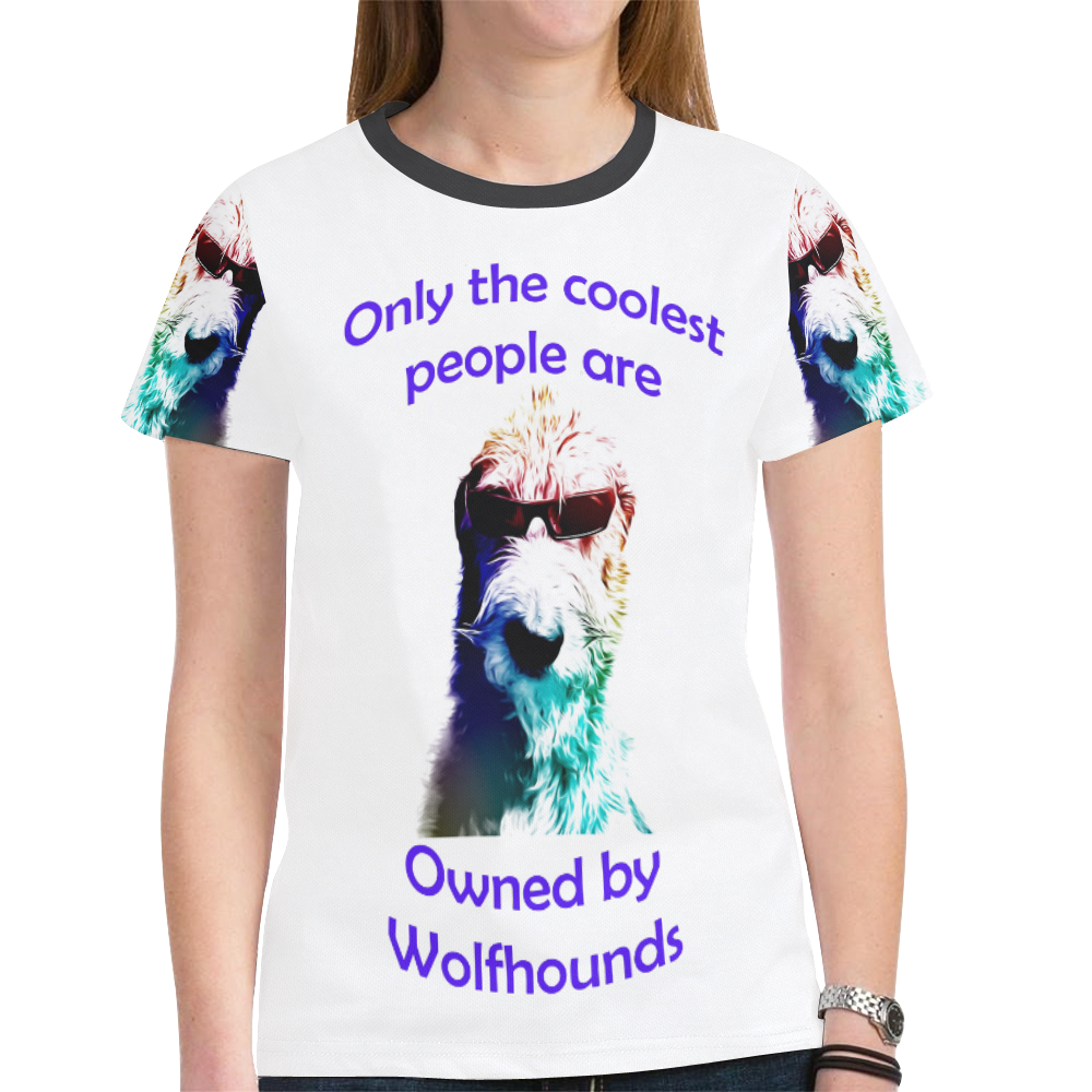 Coolest People New All Over Print T-shirt for Women (Model T45)