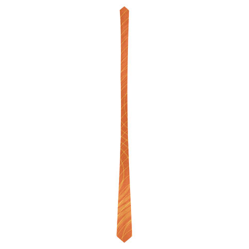 Orange & Yellow Curls Classic Necktie (Two Sides)