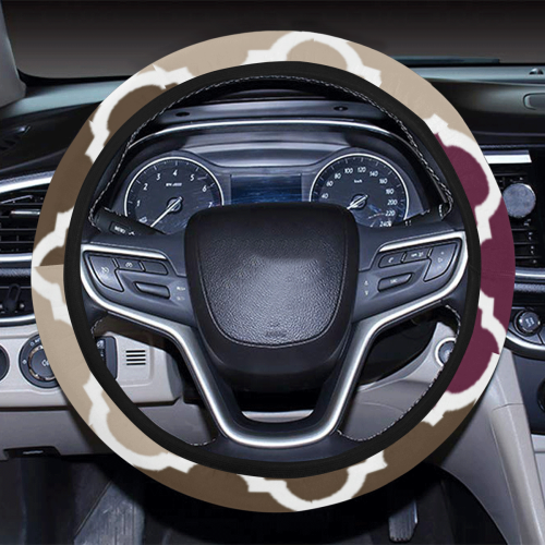 stripe lace pattern Steering Wheel Cover with Elastic Edge