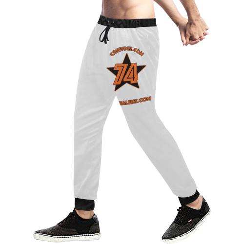 Cheff Dee 745 star II White Men's All Over Print Sweatpants (Model L11)