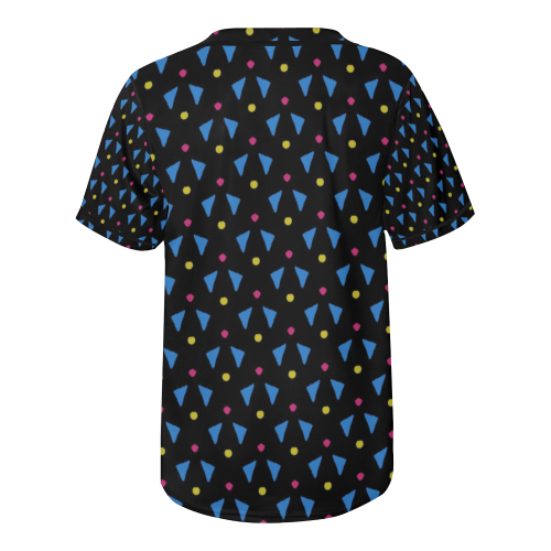 Funny Doodle Pattern 2A by JamColors All Over Print Baseball Jersey for Men (Model T50)