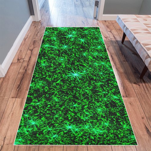 Sparkling Green by Jera Nour Area Rug 9'6''x3'3''