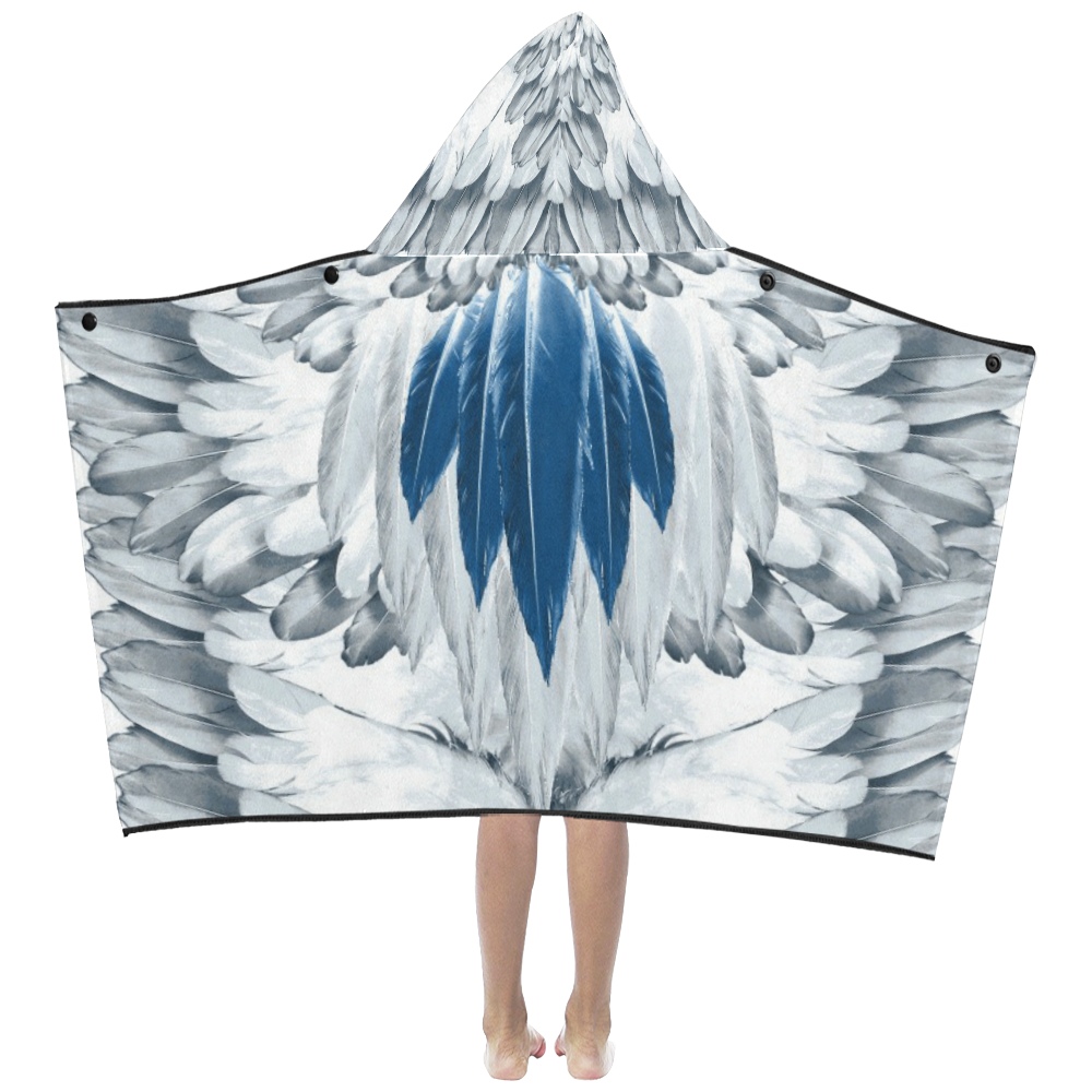 feathers17 Kids' Hooded Bath Towels