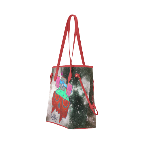Raw Red Clover Canvas Tote Bag (Model 1661)