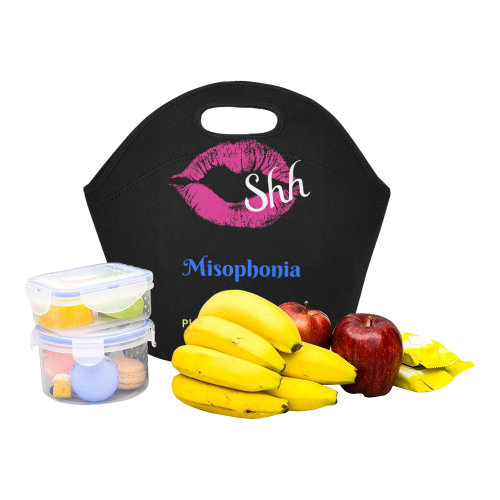 Misophonia Neoprene Lunch Bag/Small (Model 1669)