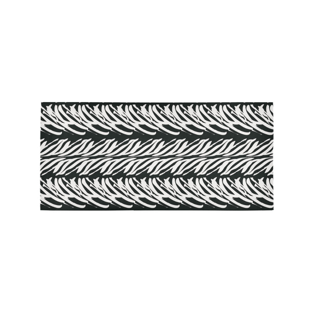 Animal Zebra Pattern Area Rug 7'x3'3''