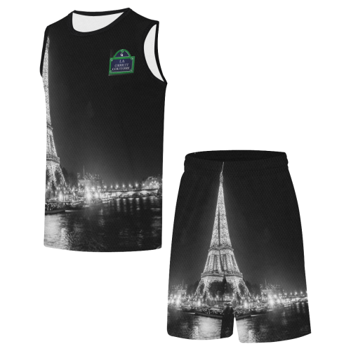 PARIS BY NIGHT All Over Print Basketball Uniform