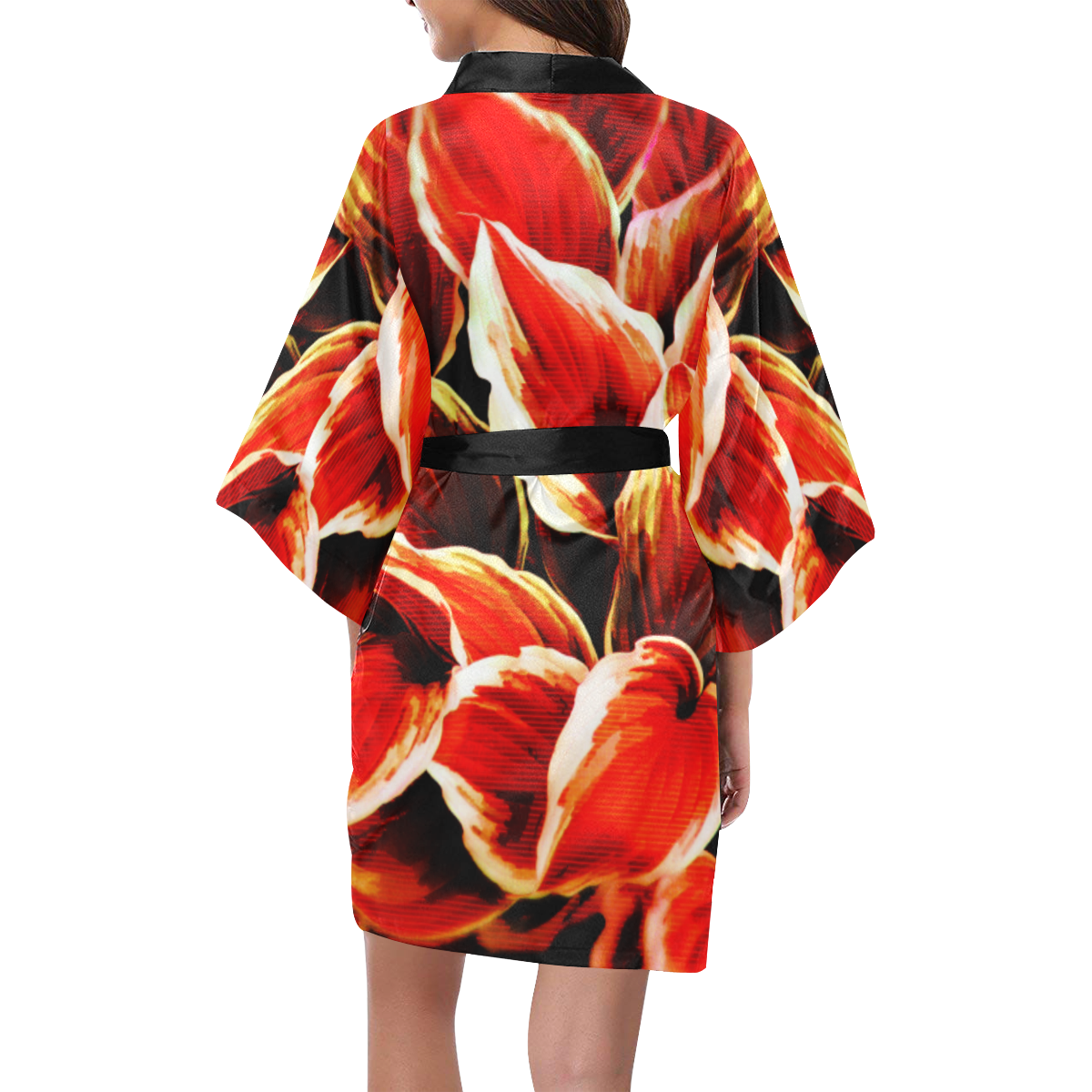 leafs_abstract TRY2 02 Kimono Robe