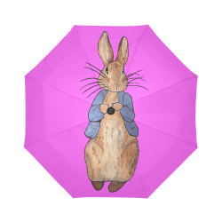 Peter Rabbit Pink Auto Umbrella Auto-Foldable Umbrella (Model U04)