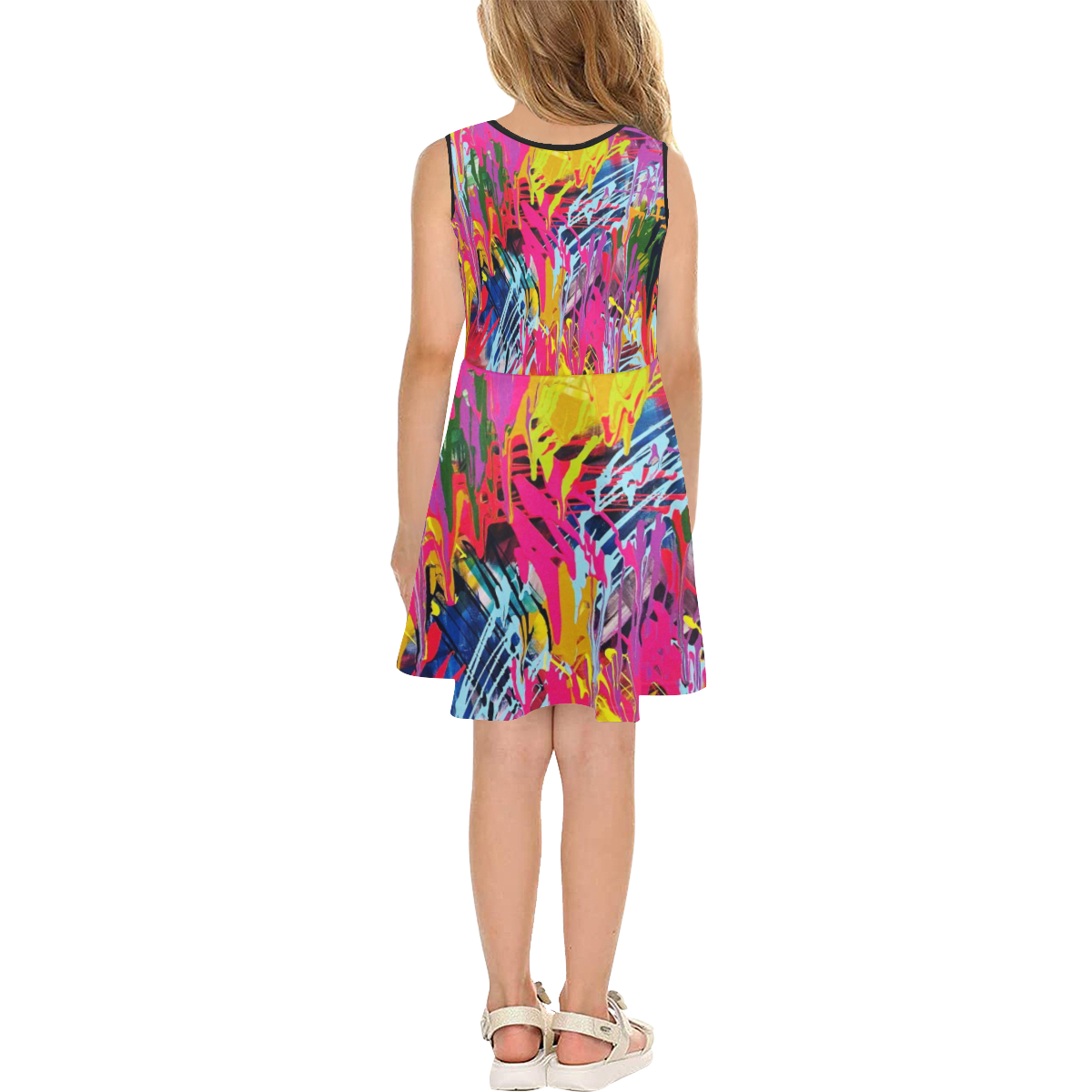 Wondering Girls' Sleeveless Sundress (Model D56)