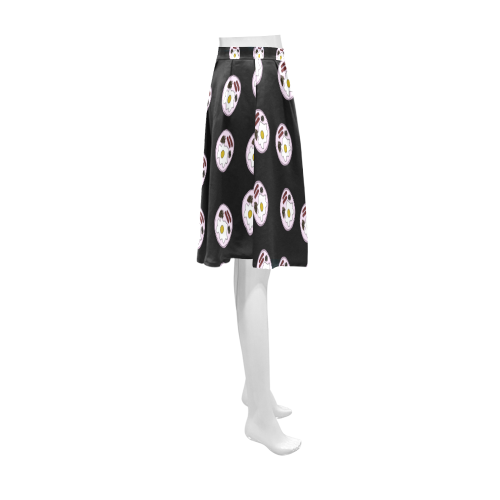 english breakfast black Athena Women's Short Skirt (Model D15)