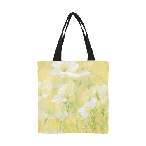wildflowers yellow All Over Print Canvas Tote Bag/Small (Model 1697)