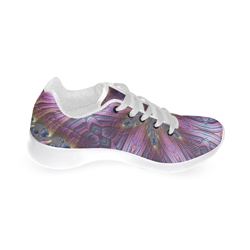 Pastel Abalone Shell Spiral Fractal Mandala 4 Women’s Running Shoes (Model 020)