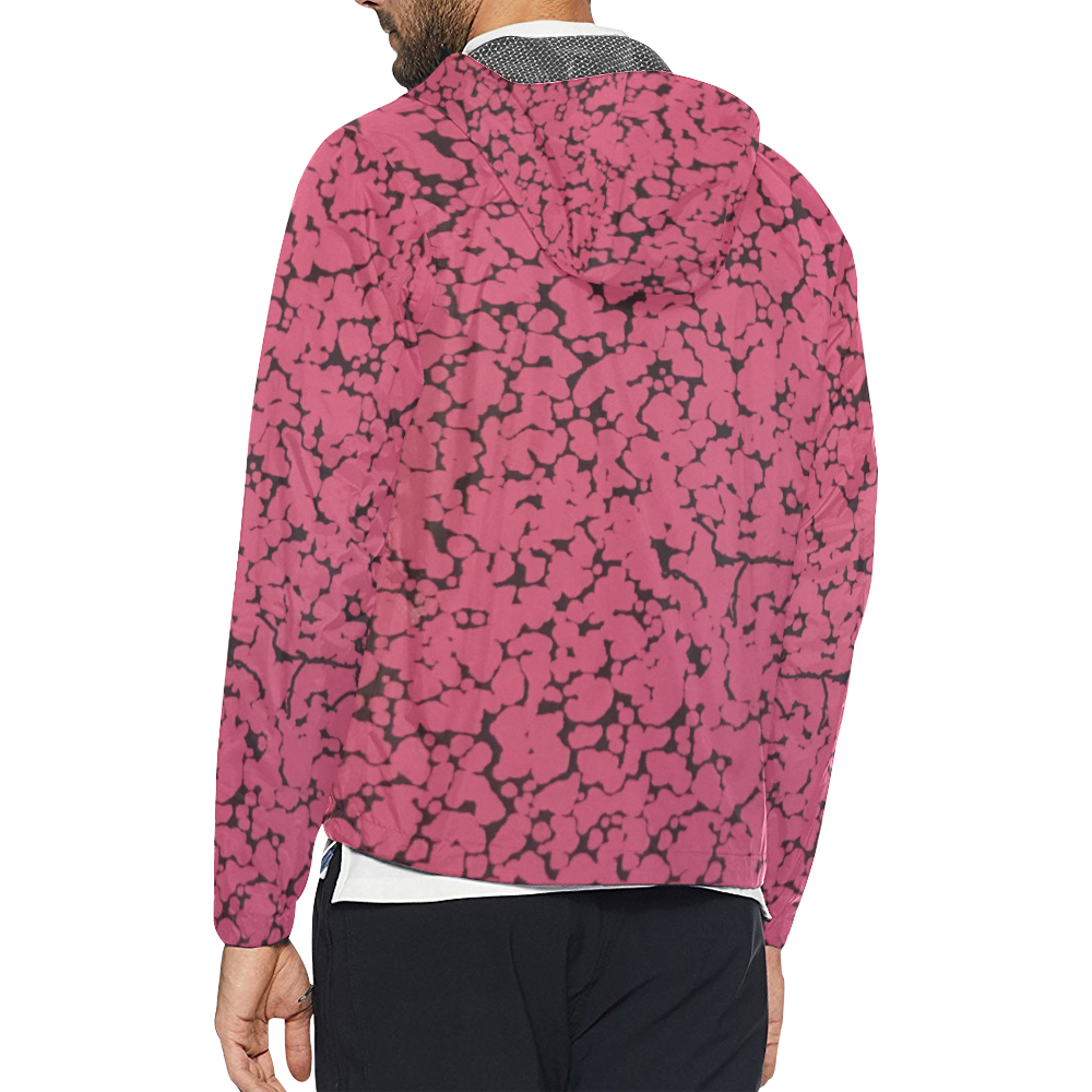 PINK / BLUE COMPO Unisex All Over Print Windbreaker (Model H23)