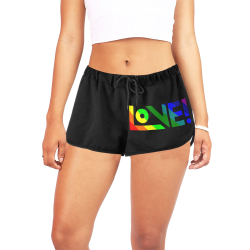LOVE! - sportsshorts Women's All Over Print Relaxed Shorts (Model L19)