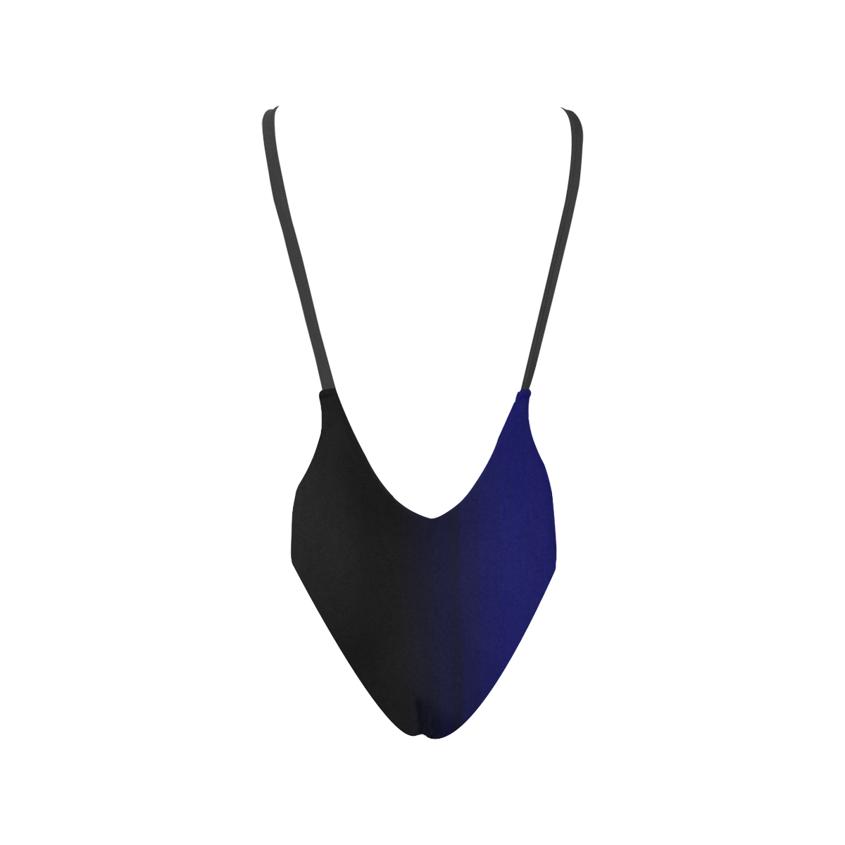Black and blue Sexy Low Back One-Piece Swimsuit (Model S09)