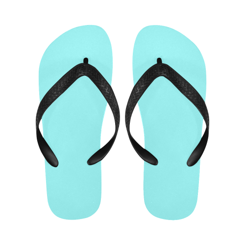 color ice blue Flip Flops for Men/Women (Model 040)