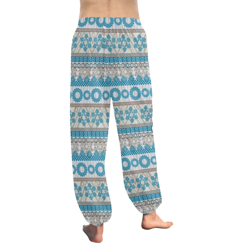 Blue Tribal Women's All Over Print Harem Pants (Model L18)
