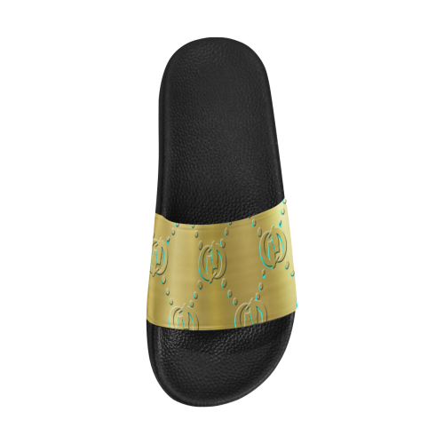 OG LCC TURQUOISE SHADOW Women's Slide Sandals (Model 057)