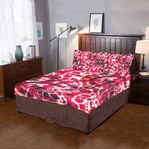 Pink Tie Dye 3-Piece Bedding Set