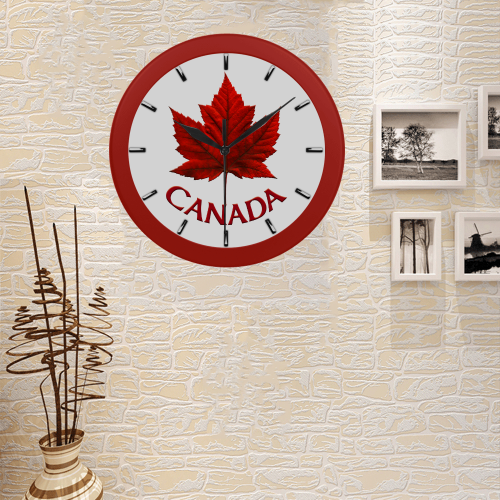 Canada Souvenir Wall Clocks Classic Circular Plastic Wall clock