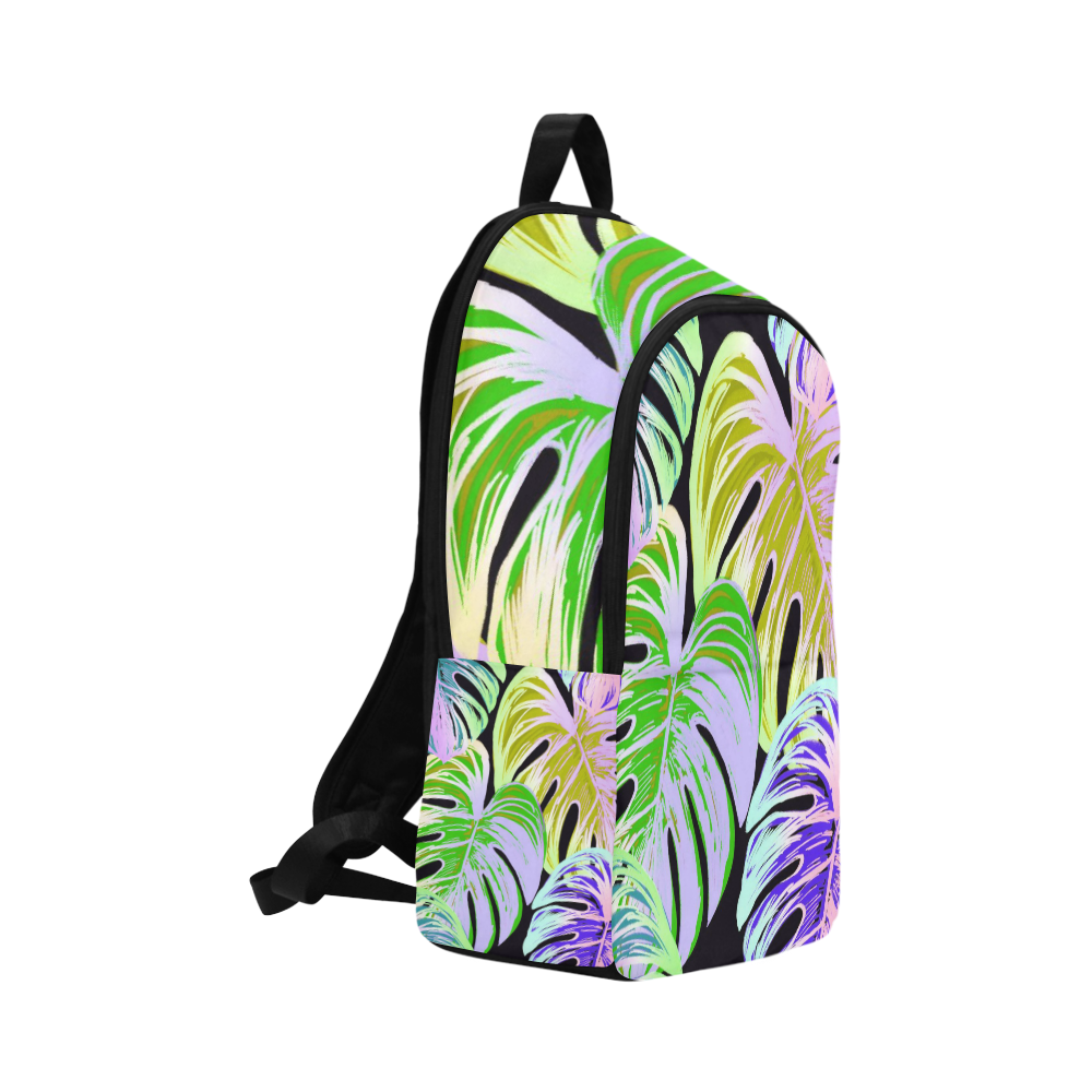 Pretty Leaves C by JamColors Fabric Backpack for Adult (Model 1659)