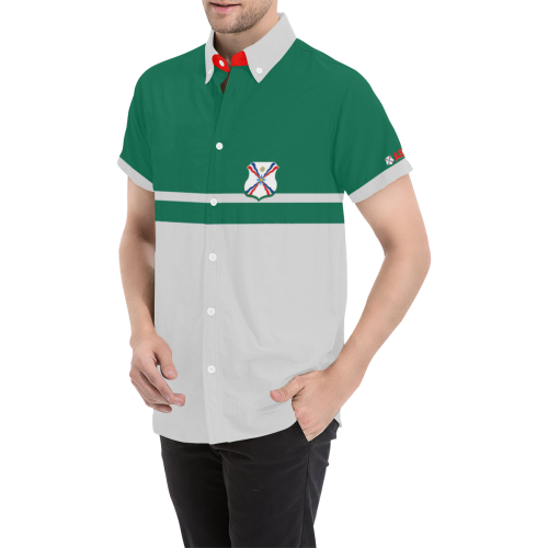 Elegant Assyrian Men's All Over Print Short Sleeve Shirt/Large Size (Model T53)