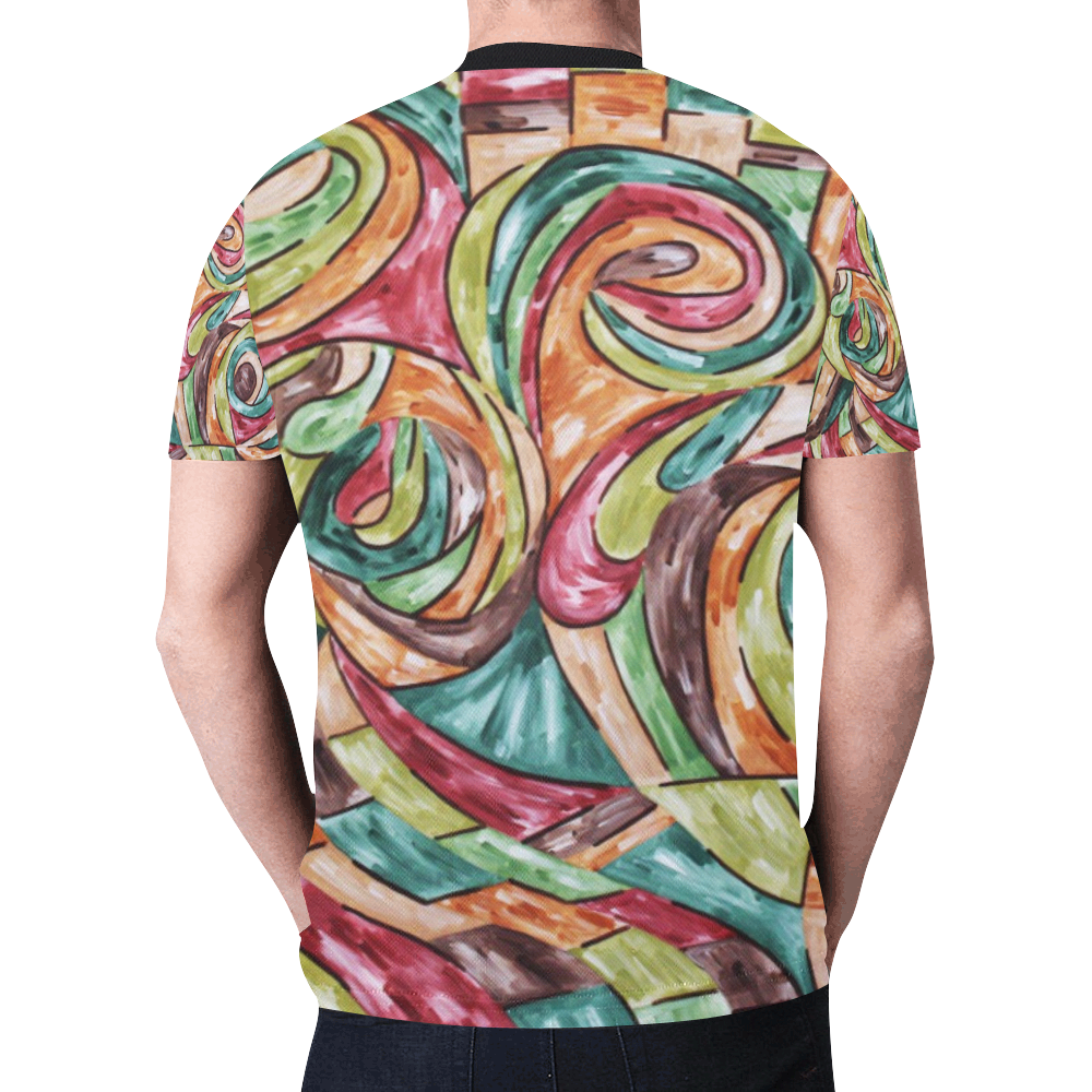 Earth New All Over Print T-shirt for Men (Model T45)