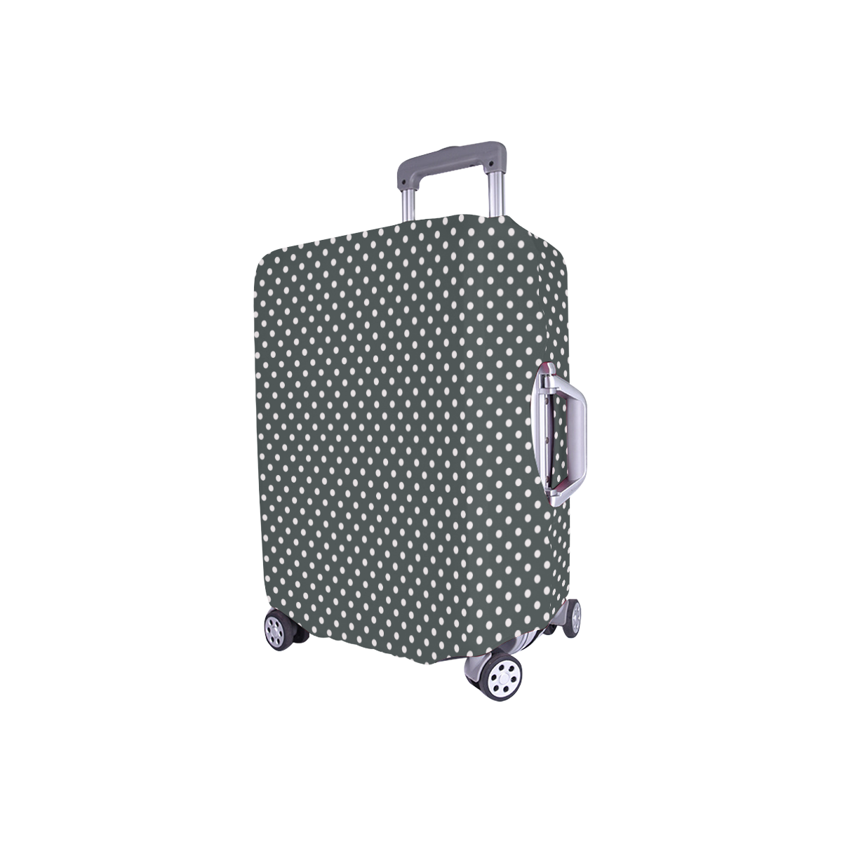 Silver polka dots Luggage Cover/Small 18"-21"