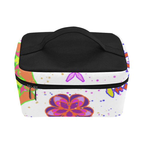 Abstract #5 Cosmetic Bag/Large (Model 1658)