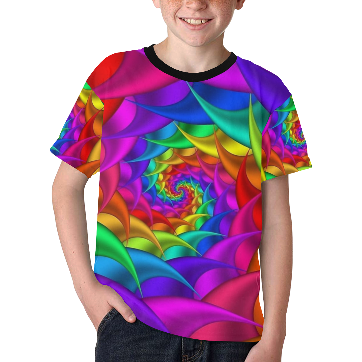RAINBOW SWEET FLAKES Kids' All Over Print T-shirt (Model T65)