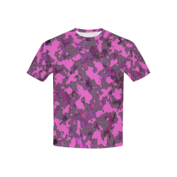 CAMOUFLAGE PINK WOODLAND 4 KIDS Kids' All Over Print T-shirt (USA Size) (Model T40)