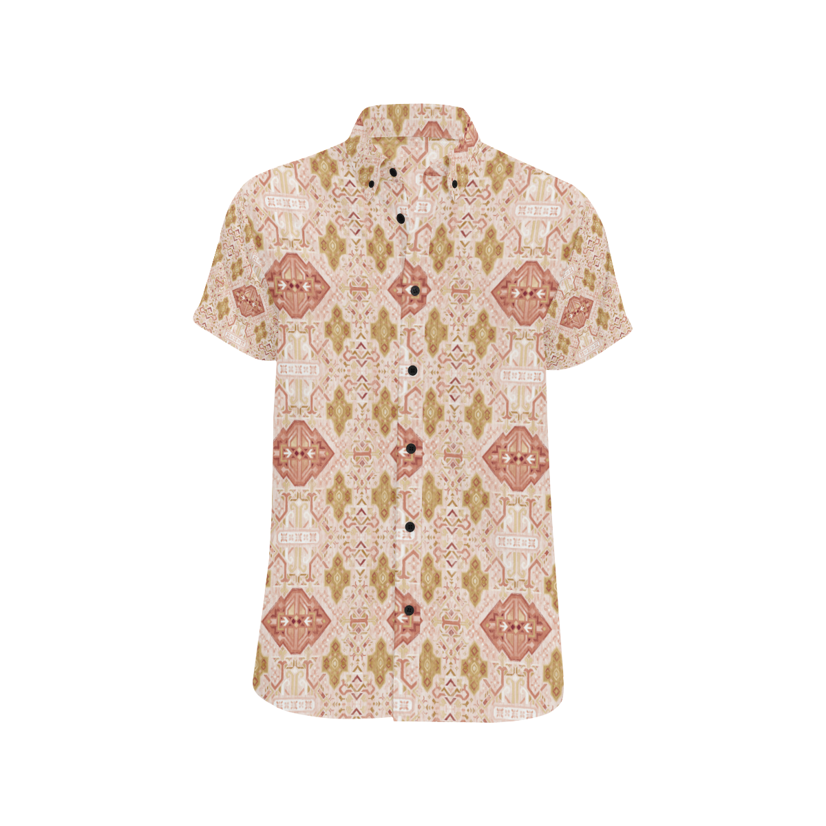 Elegant Graphic Pattern Men's All Over Print Short Sleeve Shirt/Large Size (Model T53)