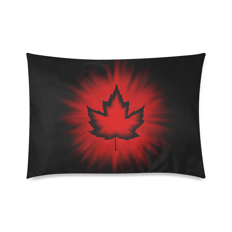 Black Canada Custom Zippered Pillow Case 20"x30"(Twin Sides)