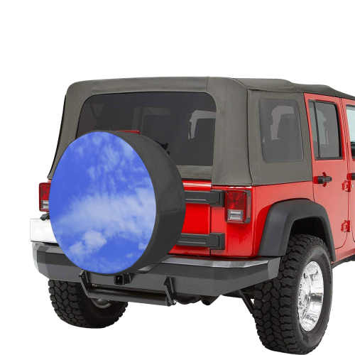 Blue Clouds 34 Inch Spare Tire Cover