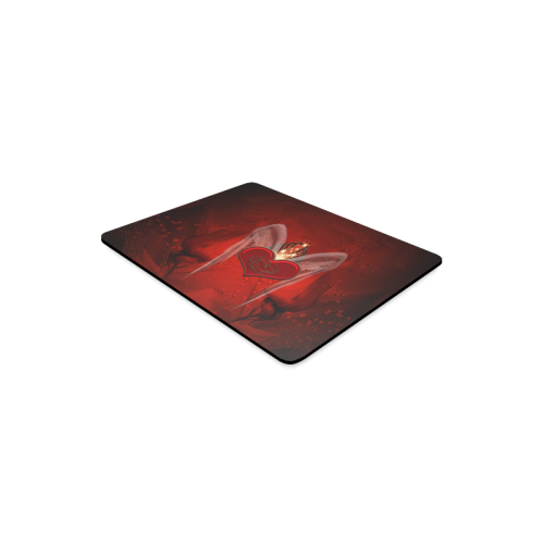 Heart with wings Rectangle Mousepad