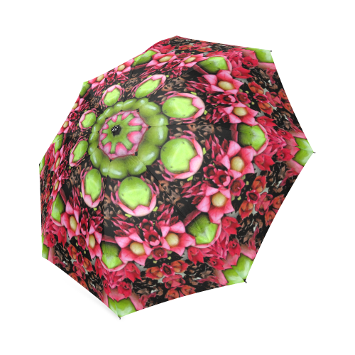 16_redgreen_berries Foldable Umbrella (Model U01)