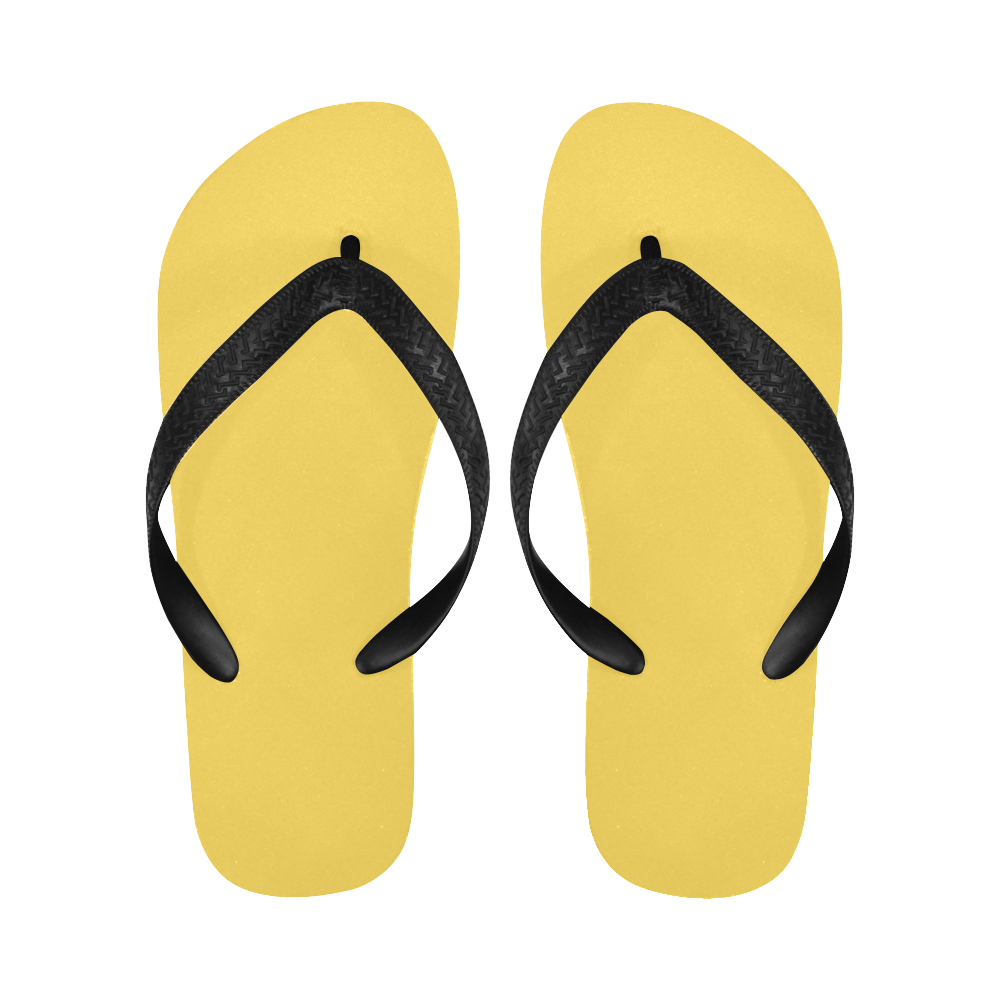 color mustard Flip Flops for Men/Women (Model 040)
