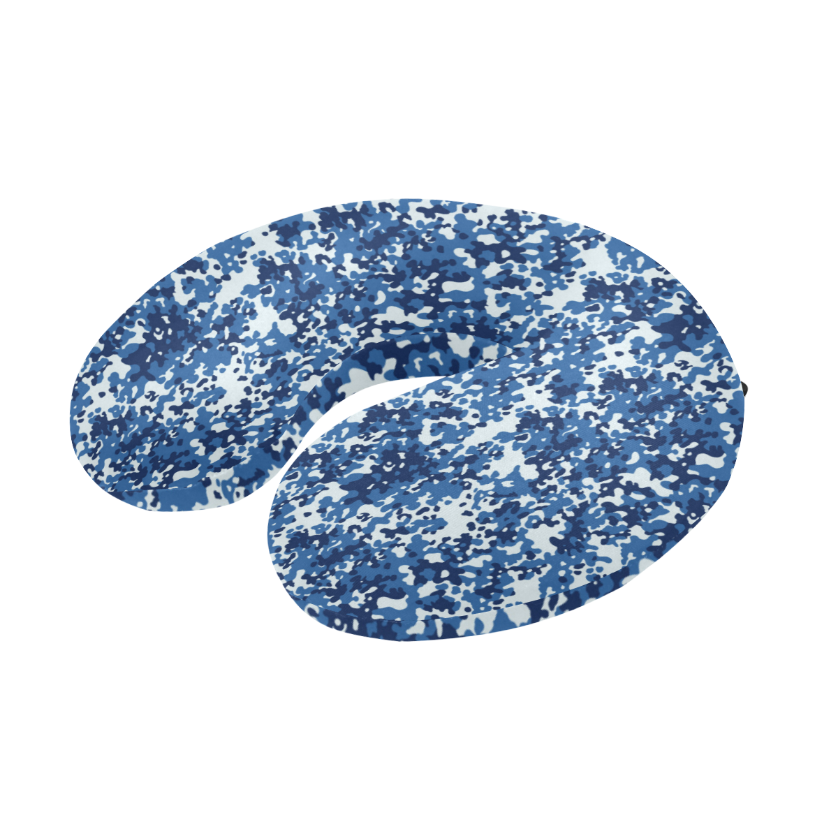 Digital Blue Camouflage U-Shape Travel Pillow
