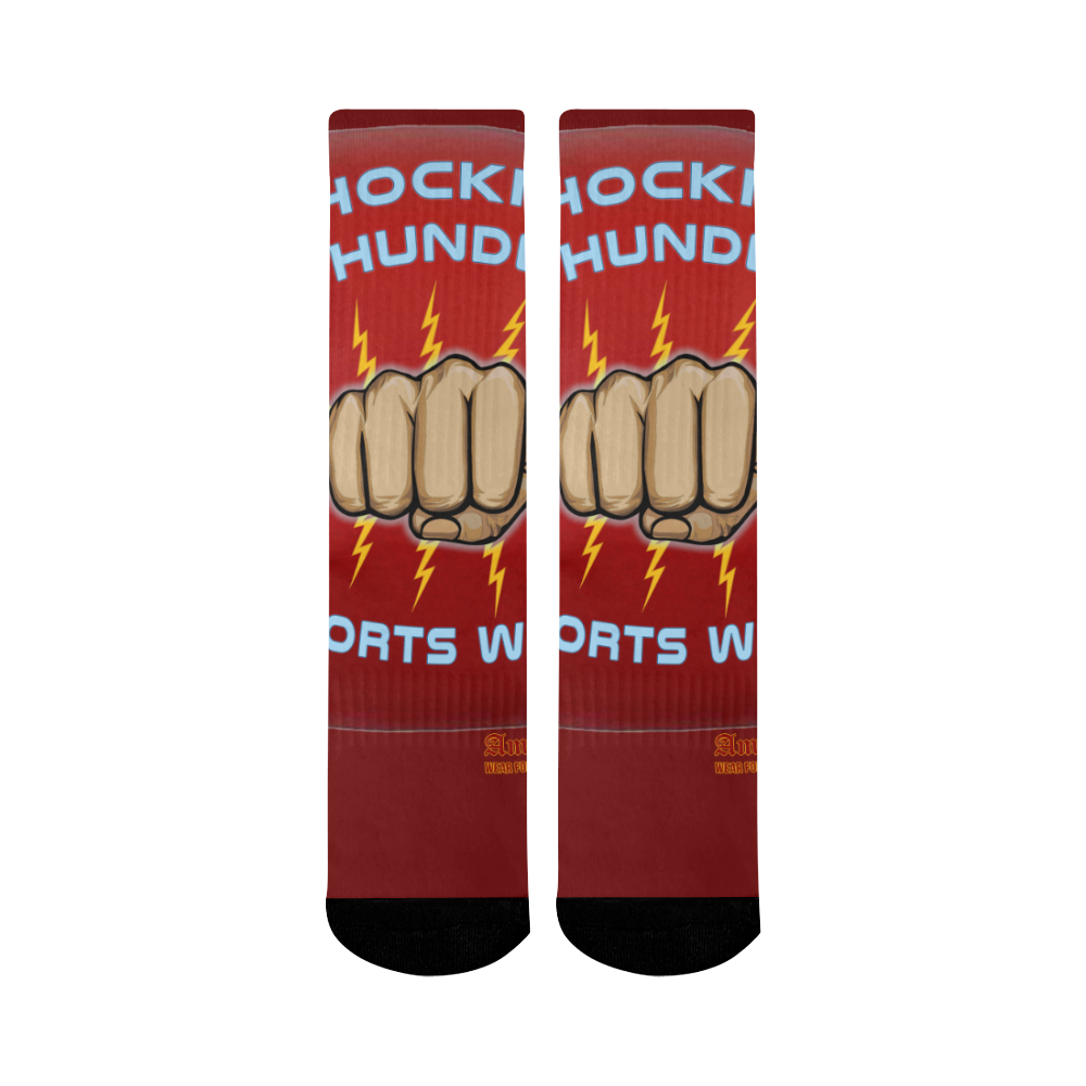 Shocking Thunder Mid Calf Socks Mid-Calf Socks (Black Sole)