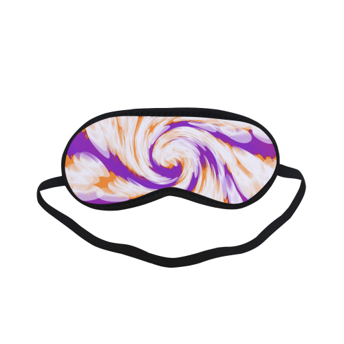 Purple Orange Tie Dye Swirl Abstract Sleeping Mask