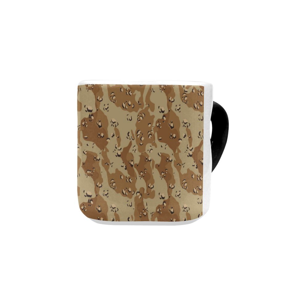 Vintage Desert Brown Camouflage Heart-shaped Morphing Mug