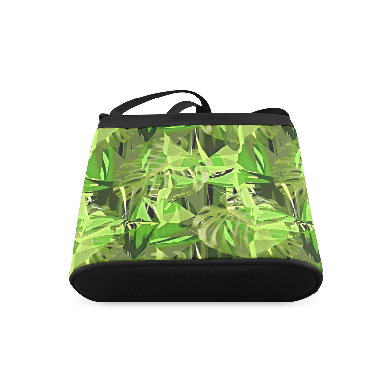 Tropical Jungle Leaves Camouflage Crossbody Bags (Model 1613)